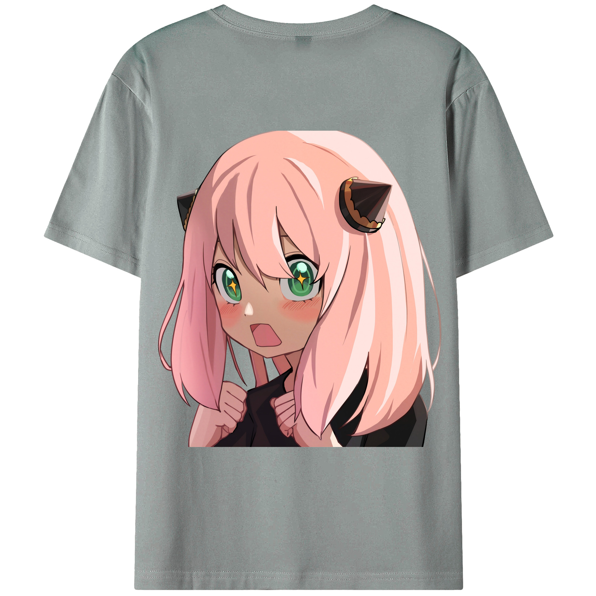 （画像用） SPY×FAMILY间谍家家酒 綿100％ メンズ半袖Tシャツ（バックプリント） 通気性